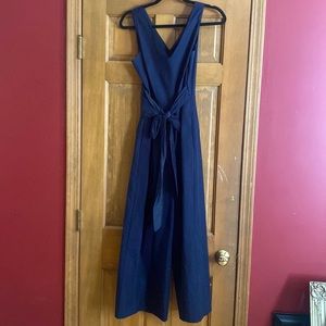 Navy JCrew Wrap Jumpsuit